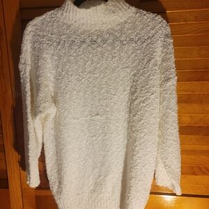 Noah NYC Women's Cream Turtleneck Sweater